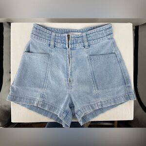 Apiece‎ Apart Light Wash Jean Shorts  Claro High Rise size 2